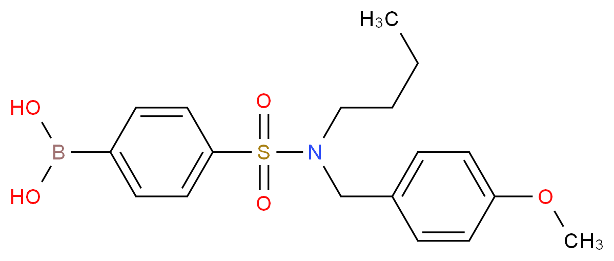 (4-(N-Butyl-N-(4-methoxybenzyl)sulfamoyl)phenyl)boronic acid_Molecular_structure_CAS_913835-97-9)