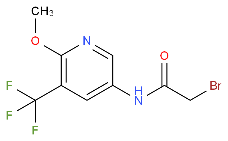 2-bromo-N-[6-methoxy-5-(trifluoromethyl)pyridin-3-yl]acetamide_Molecular_structure_CAS_)