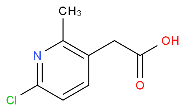 2-(6-chloro-2-methylpyridin-3-yl)acetic acid_Molecular_structure_CAS_)
