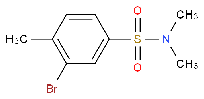 N,N-DIMETHYL 3-BROMO-4-METHYLBENZENESULFONAMIDE_Molecular_structure_CAS_850429-72-0)