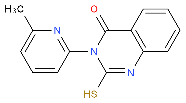 2-mercapto-3-(6-methylpyridin-2-yl)quinazolin-4(3H)-one_Molecular_structure_CAS_)