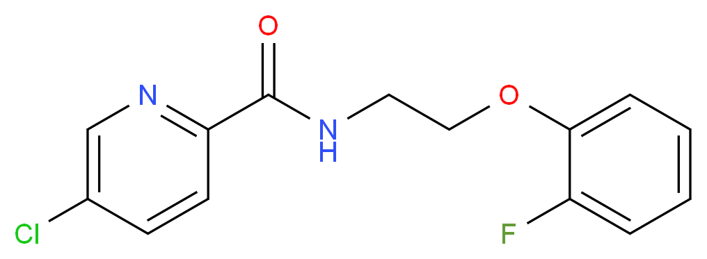 5-chloro-N-[2-(2-fluorophenoxy)ethyl]pyridine-2-carboxamide_Molecular_structure_CAS_)