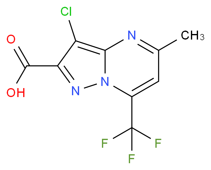 3-Chloro-5-methyl-7-(trifluoromethyl)pyrazolo[1,5-a]pyrimidine-2-carboxylic acid_Molecular_structure_CAS_)