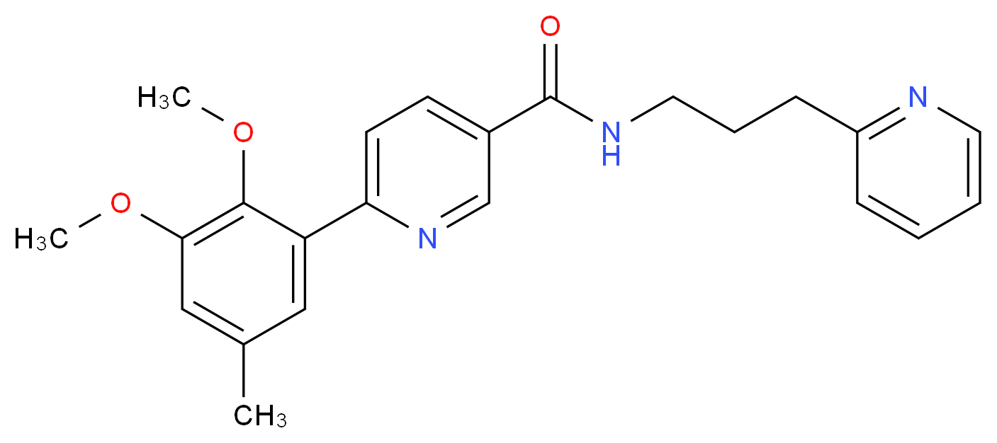 6-(2,3-dimethoxy-5-methylphenyl)-N-(3-pyridin-2-ylpropyl)nicotinamide_Molecular_structure_CAS_)