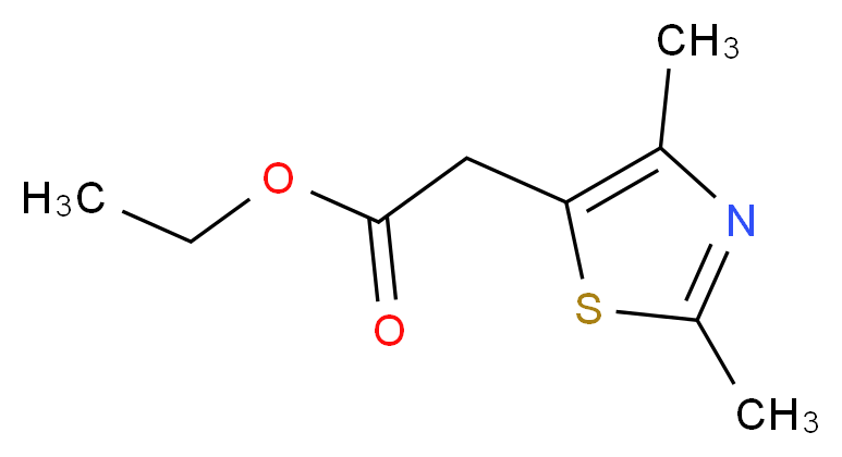 Ethyl 2-(2,4-dimethylthiazol-5-yl)acetate_Molecular_structure_CAS_405921-41-7)
