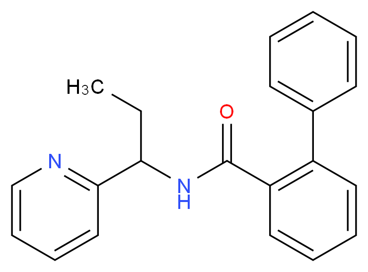 N-(1-pyridin-2-ylpropyl)biphenyl-2-carboxamide_Molecular_structure_CAS_)