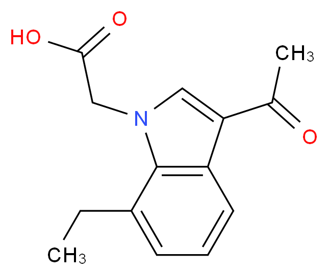 (3-acetyl-7-ethyl-1H-indol-1-yl)acetic acid_Molecular_structure_CAS_878681-51-7)