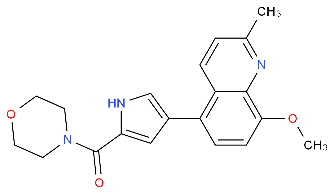 8-methoxy-2-methyl-5-[5-(morpholin-4-ylcarbonyl)-1H-pyrrol-3-yl]quinoline_Molecular_structure_CAS_)