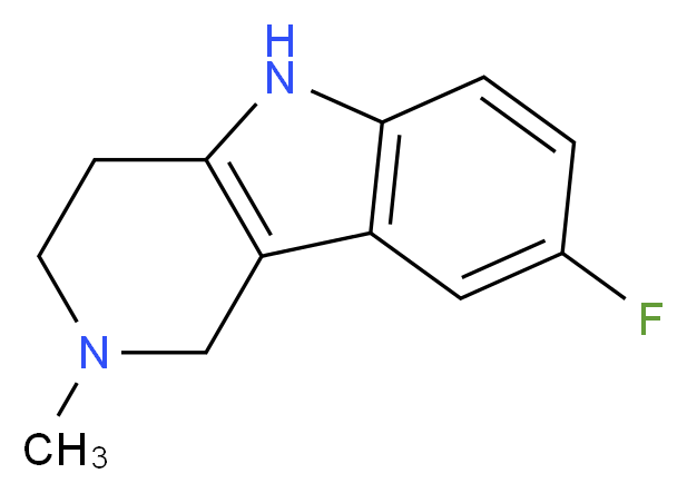 8-Fluoro-2-methyl-2,3,4,5-tetrahydro-1H-pyrido[4,3-b]indole_Molecular_structure_CAS_)