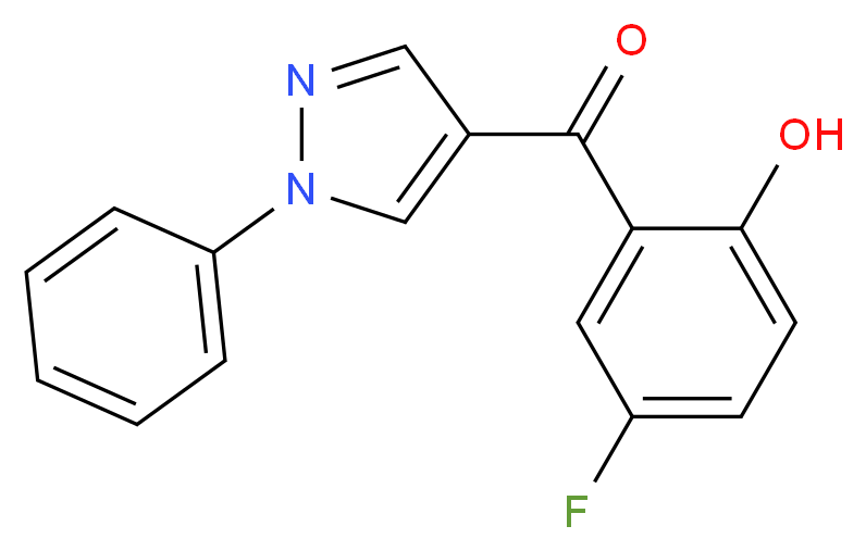 5′-Fluoro-2′-hydroxyphenyl 1-phenyl-1H-pyrazol-4-yl ketone_Molecular_structure_CAS_288401-60-5)