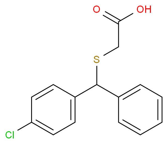 {[(4-chlorophenyl)(phenyl)methyl]thio}acetic acid_Molecular_structure_CAS_)