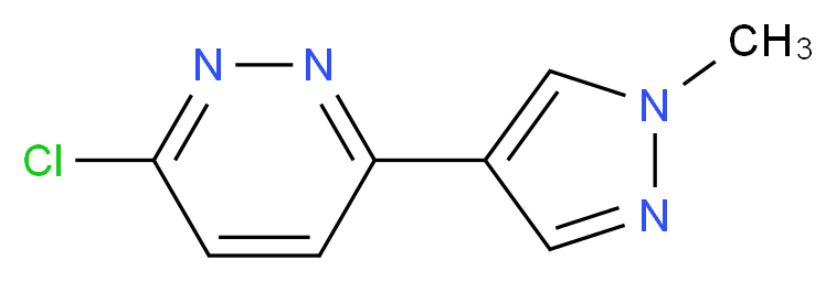 3-chloro-6-(1-methyl-1H-pyrazol-4-yl)pyridazine_Molecular_structure_CAS_)