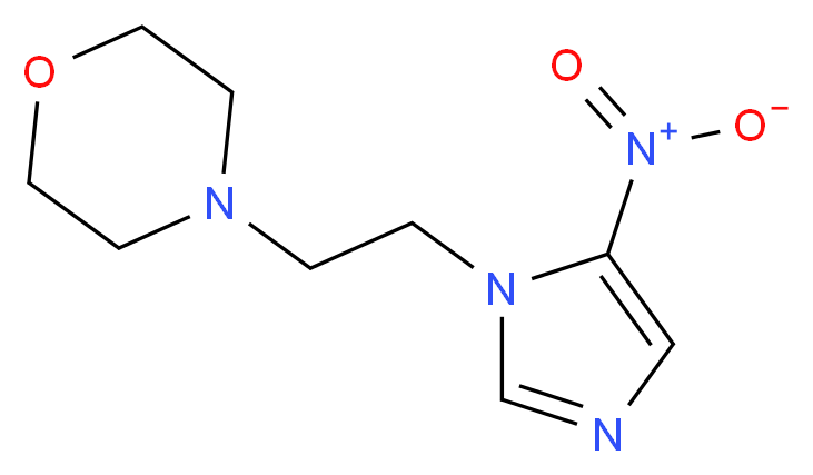 4-(2-(5-nitroimidazol-1-yl)ethyl)morpholine_Molecular_structure_CAS_6506-37-2)