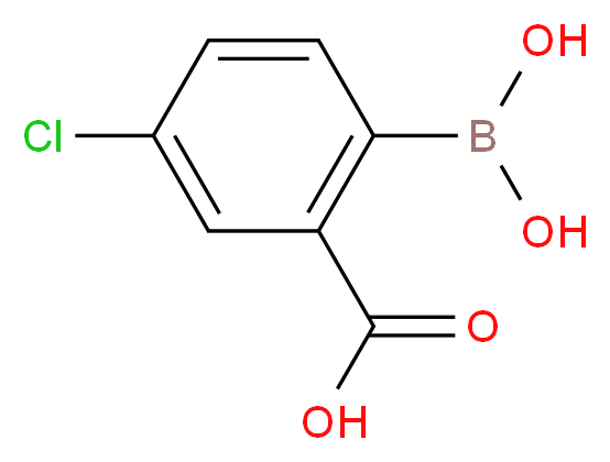 2-Carboxy-4-chlorobenzeneboronic acid_Molecular_structure_CAS_850568-07-9)
