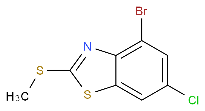 4-Bromo-6-chloro-2-(methylthio)benzo[d]thiazole_Molecular_structure_CAS_1226808-55-4)