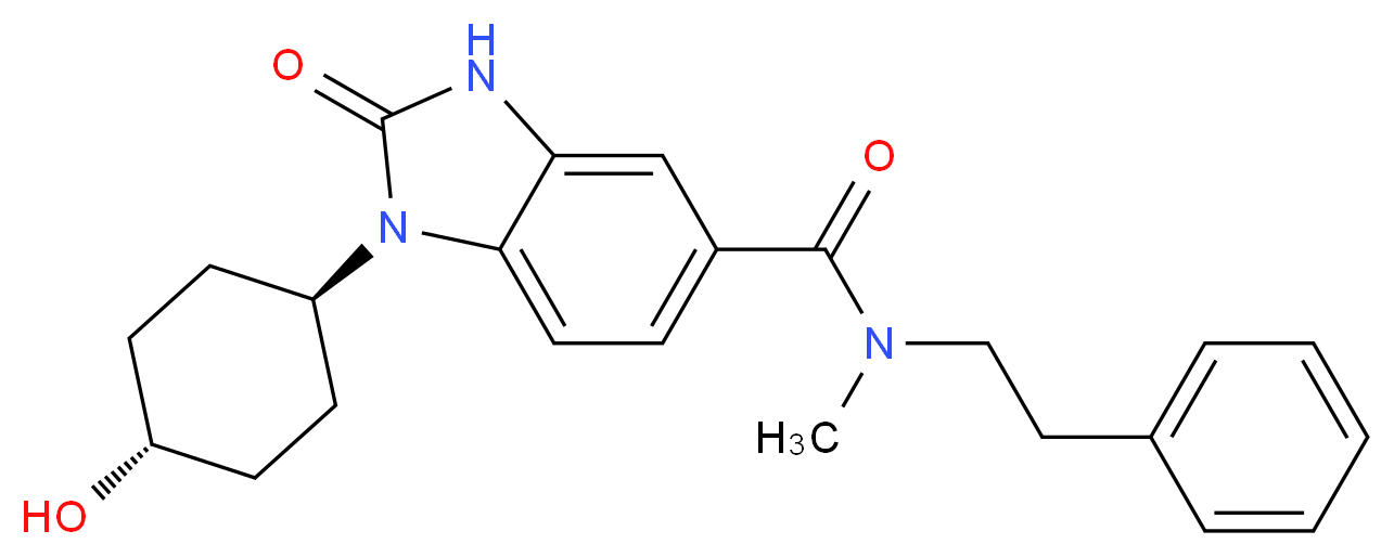 1-(trans-4-hydroxycyclohexyl)-N-methyl-2-oxo-N-(2-phenylethyl)-2,3-dihydro-1H-benzimidazole-5-carboxamide_Molecular_structure_CAS_)