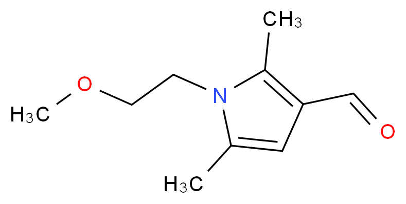 1-(2-Methoxy-ethyl)-2,5-dimethyl-1H-pyrrole-3-carbaldehyde_Molecular_structure_CAS_)