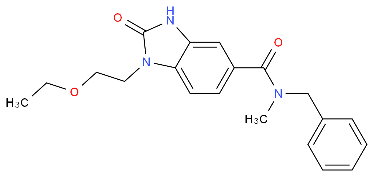 N-benzyl-1-(2-ethoxyethyl)-N-methyl-2-oxo-2,3-dihydro-1H-benzimidazole-5-carboxamide_Molecular_structure_CAS_)