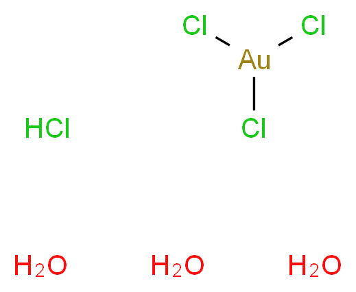 Gold(III) chloride trihydrate_Molecular_structure_CAS_16961-25-4)