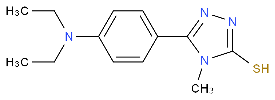 5-[4-(Diethylamino)phenyl]-4-methyl-4H-1,2,4-triazole-3-thiol_Molecular_structure_CAS_)