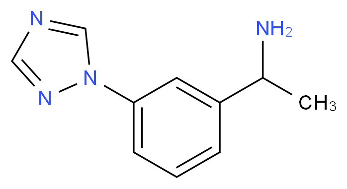 1-[3-(1H-1,2,4-triazol-1-yl)phenyl]ethan-1-amine_Molecular_structure_CAS_)
