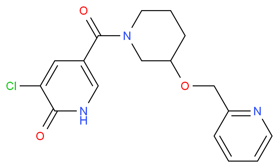 3-chloro-5-{[3-(pyridin-2-ylmethoxy)piperidin-1-yl]carbonyl}pyridin-2(1H)-one_Molecular_structure_CAS_)