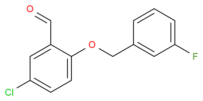 5-Chloro-2-[(3-fluorobenzyl)oxy]benzaldehyde_Molecular_structure_CAS_)