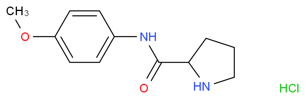 N-(4-Methoxyphenyl)-2-pyrrolidinecarboxamide hydrochloride_Molecular_structure_CAS_)