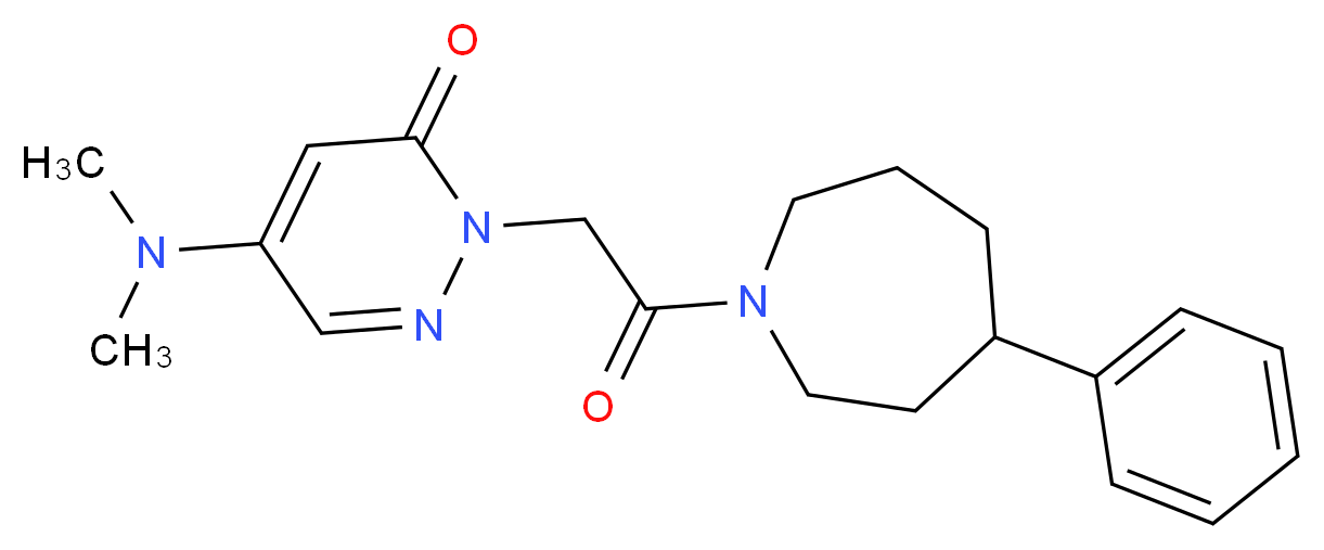 5-(dimethylamino)-2-[2-oxo-2-(4-phenylazepan-1-yl)ethyl]pyridazin-3(2H)-one_Molecular_structure_CAS_)