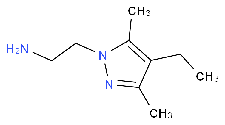 2-(4-ethyl-3,5-dimethyl-1H-pyrazol-1-yl)ethanamine_Molecular_structure_CAS_562815-62-7)