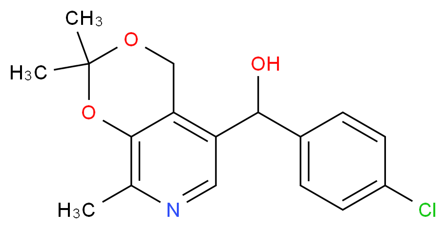 (+/-)-4-Chlorophenyl-5-[(3,4-isopropylidine)-2-methylpyridine]methanol_Molecular_structure_CAS_133545-64-9)