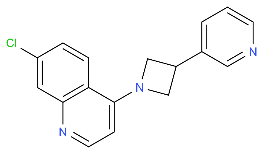 7-chloro-4-[3-(3-pyridinyl)-1-azetidinyl]quinoline_Molecular_structure_CAS_)