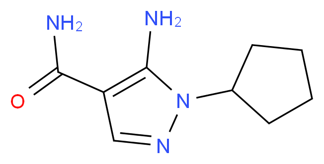 5-Amino-1-cyclopentyl-1H-pyrazole-4-carboxamide_Molecular_structure_CAS_666235-33-2)