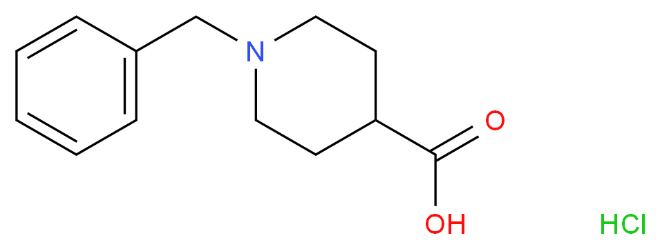 1-Benzylpiperidine-4-carboxylic acid hydrochloride_Molecular_structure_CAS_681482-53-1)