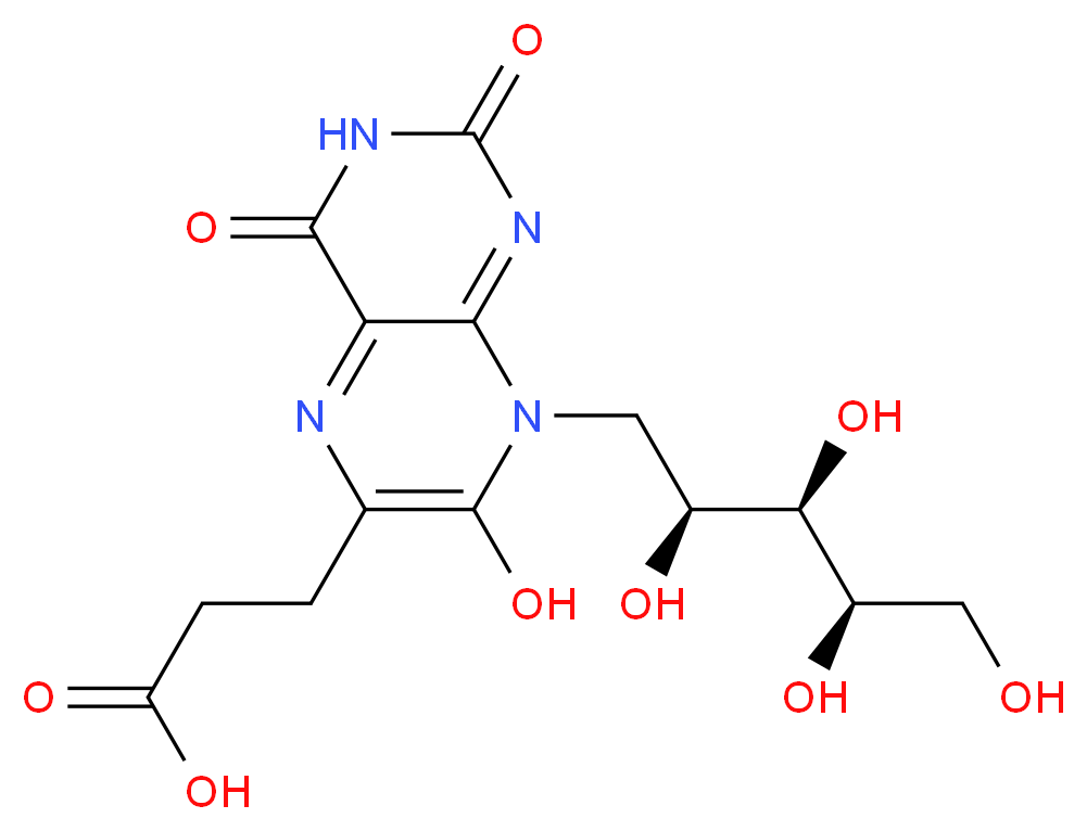 3-(7-Hydroxy-8-Ribityllumazine-6-Yl) Propionic Acid_Molecular_structure_CAS_)