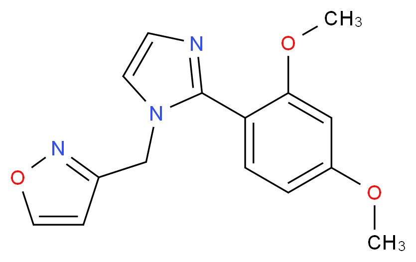 3-{[2-(2,4-dimethoxyphenyl)-1H-imidazol-1-yl]methyl}isoxazole_Molecular_structure_CAS_)