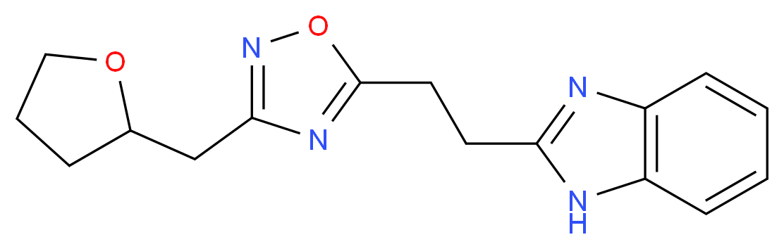 2-{2-[3-(tetrahydro-2-furanylmethyl)-1,2,4-oxadiazol-5-yl]ethyl}-1H-benzimidazole_Molecular_structure_CAS_)
