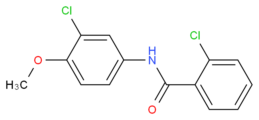 2-Chloro-N-(3-chloro-4-methoxyphenyl)benzamide_Molecular_structure_CAS_443903-11-5)