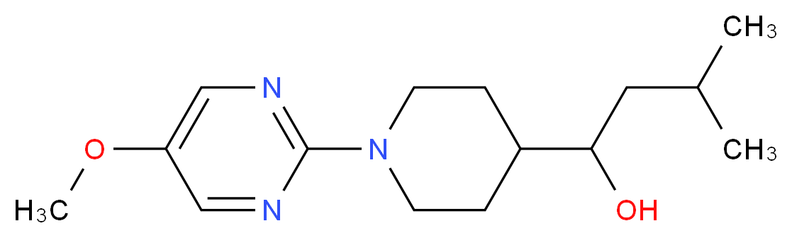 1-[1-(5-methoxy-2-pyrimidinyl)-4-piperidinyl]-3-methyl-1-butanol_Molecular_structure_CAS_)