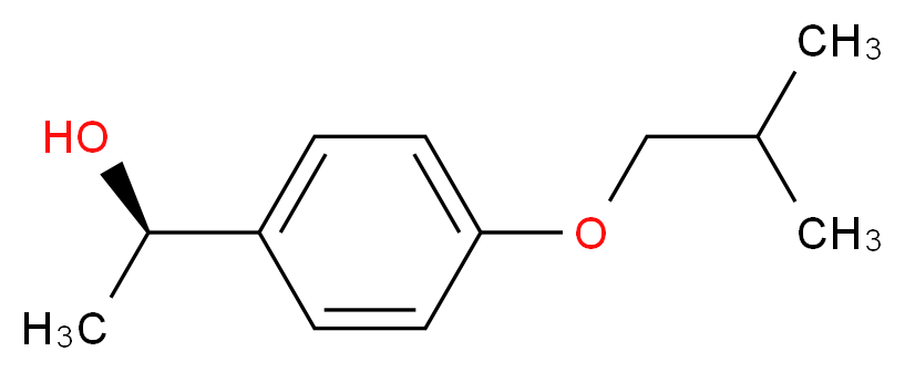 (1R)-1-(4-isobutoxyphenyl)ethanol_Molecular_structure_CAS_)