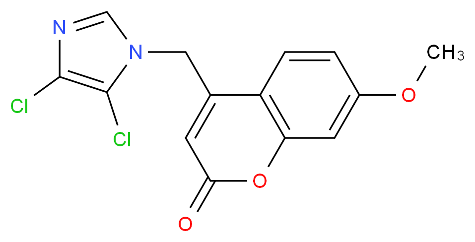 4-((4,5-dichloro-1H-imidazol-1-yl)methyl)-7-methoxy-2H-chromen-2-one_Molecular_structure_CAS_)