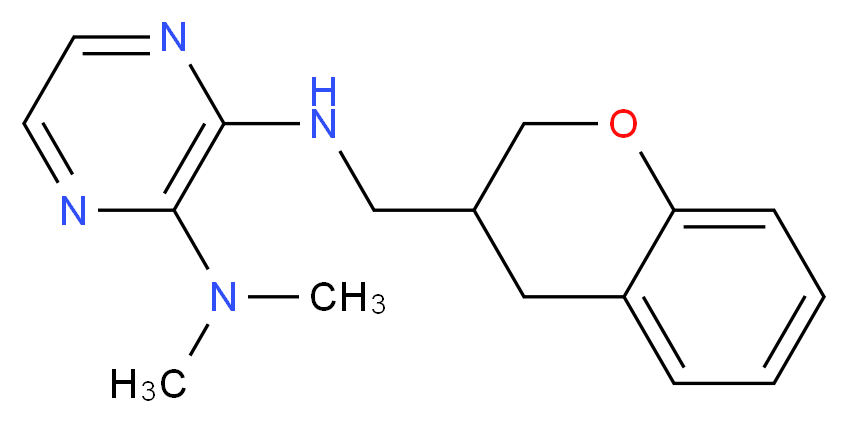 N'-(3,4-dihydro-2H-chromen-3-ylmethyl)-N,N-dimethylpyrazine-2,3-diamine_Molecular_structure_CAS_)