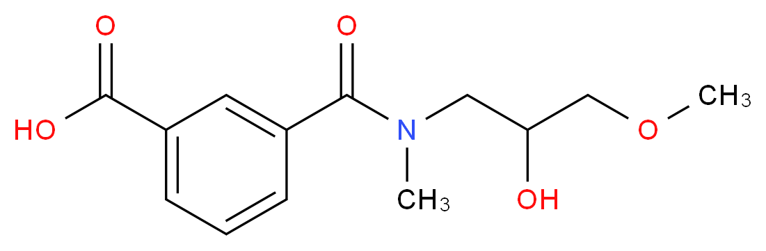 3-{[(2-hydroxy-3-methoxypropyl)(methyl)amino]carbonyl}benzoic acid_Molecular_structure_CAS_)