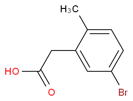 2-(5-Bromo-2-methylphenyl)acetic acid_Molecular_structure_CAS_854646-94-9)