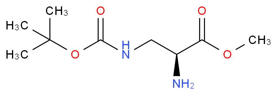 (S)-Methyl 2-amino-3-((tert-butoxycarbonyl)-amino)propanoate_Molecular_structure_CAS_77087-60-6)