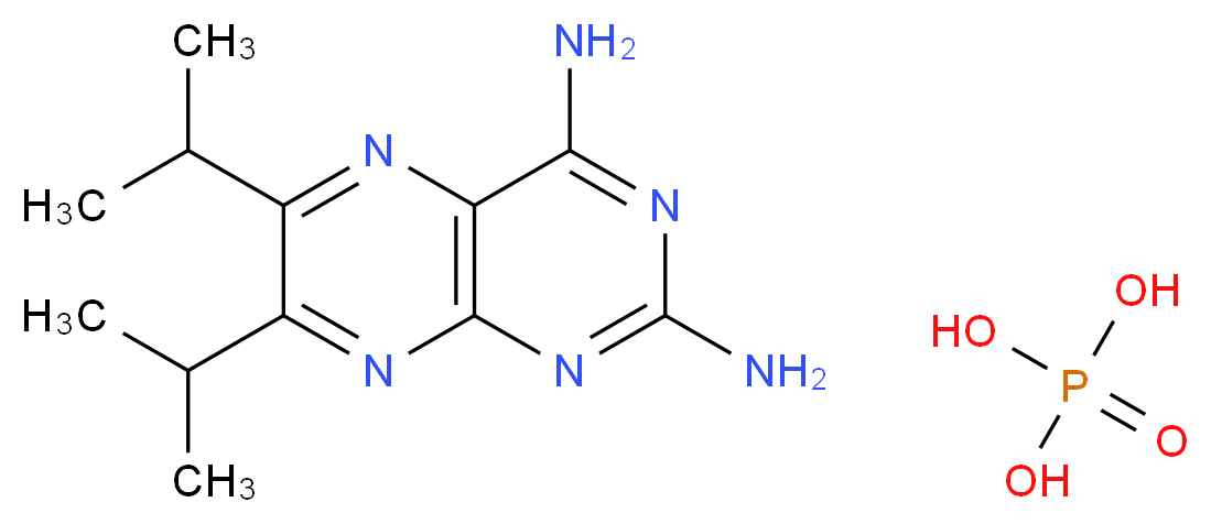2,4-Diamino-6,7-diisopropylpteridine phosphate salt_Molecular_structure_CAS_84176-65-8)