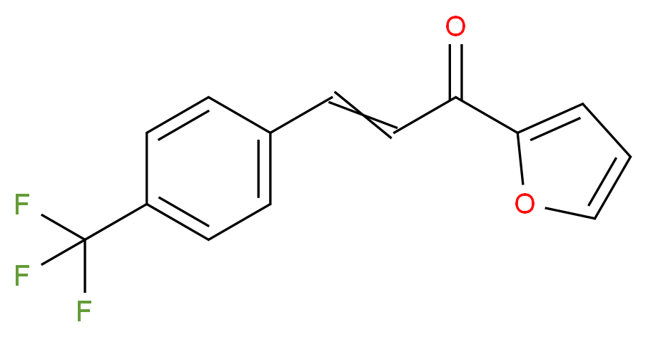 (2E)-1-(Fur-2-yl)-3-[4-(trifluoromethyl)phenyl]prop-2-en-1-one_Molecular_structure_CAS_)