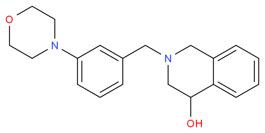 2-(3-morpholin-4-ylbenzyl)-1,2,3,4-tetrahydroisoquinolin-4-ol_Molecular_structure_CAS_)