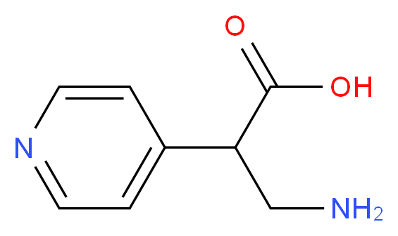 3-amino-2-(pyridin-4-yl)propanoic acid_Molecular_structure_CAS_1060814-68-7)