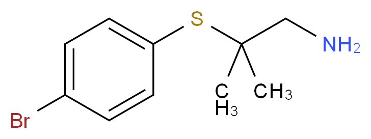 1-[(1-amino-2-methylpropan-2-yl)sulfanyl]-4-bromobenzene_Molecular_structure_CAS_)